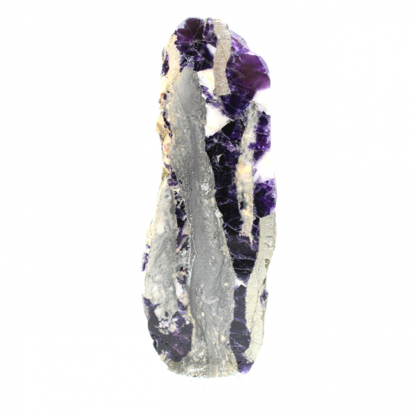 Fetta naturale di Fluorite Pirite ideale per collezione
