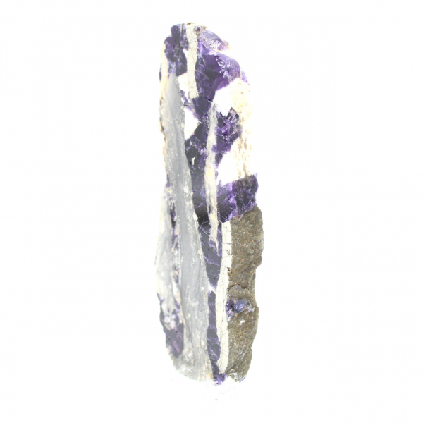 Fetta naturale di Fluorite Pirite ideale per collezione