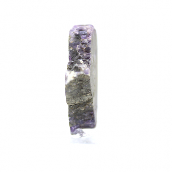 Fetta di Fluorite e Pirite per collezione di minerali