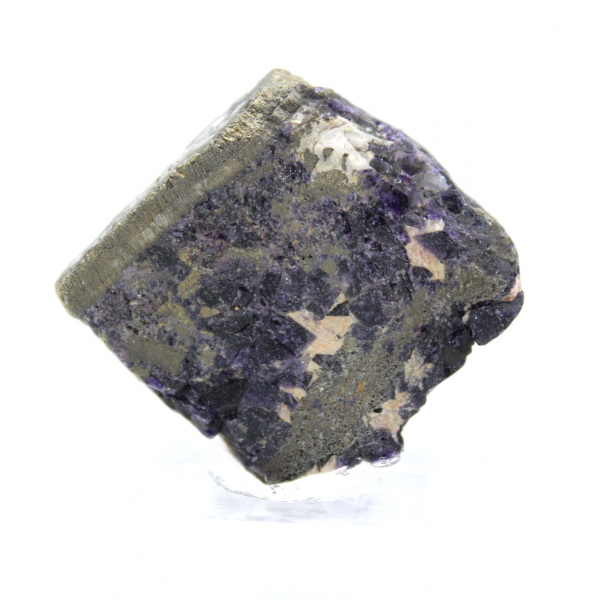 Fetta autentica di Fluorite Pirite per decorazione