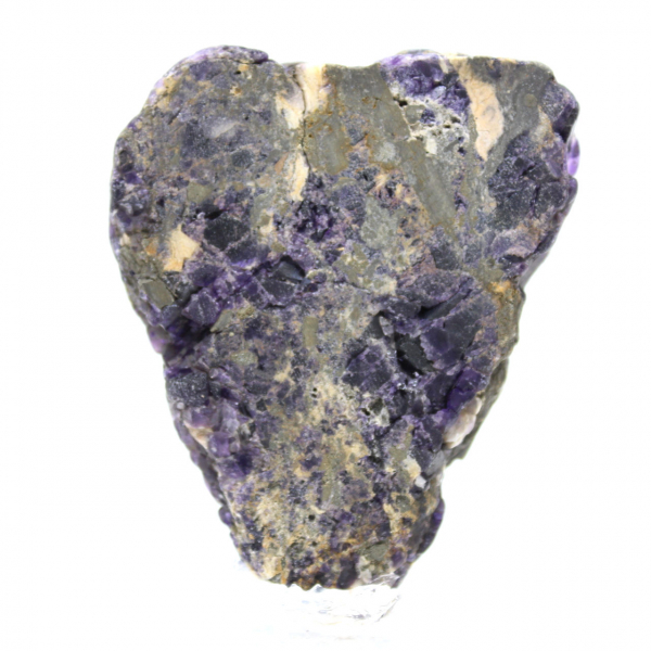 Fetta naturale di Fluorite Pirite ideale per collezione