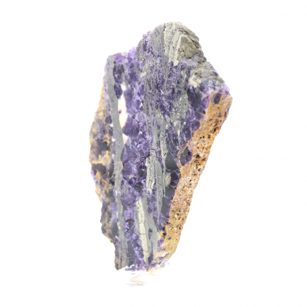 Fetta di Fluorite e Pirite per collezione di minerali