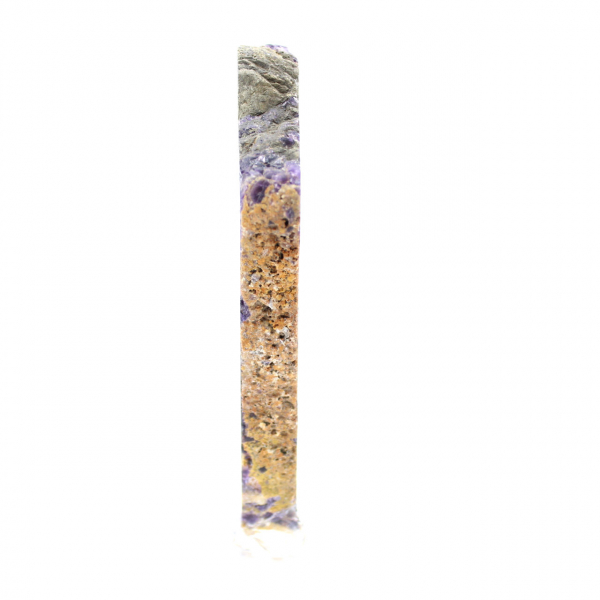 Fetta di Fluorite e Pirite per collezione di minerali