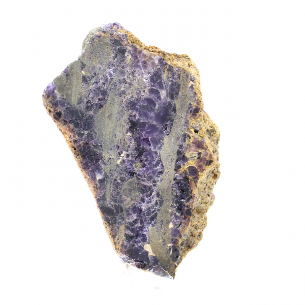 Fetta di Fluorite e Pirite per collezione di minerali
