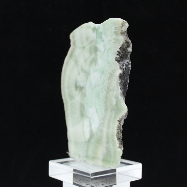 Fetta di pietra di Aragonite verde naturale