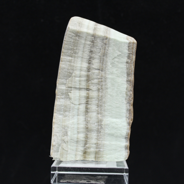 Fetta lucidata di Aragonite verde minerale grezzo di qualità