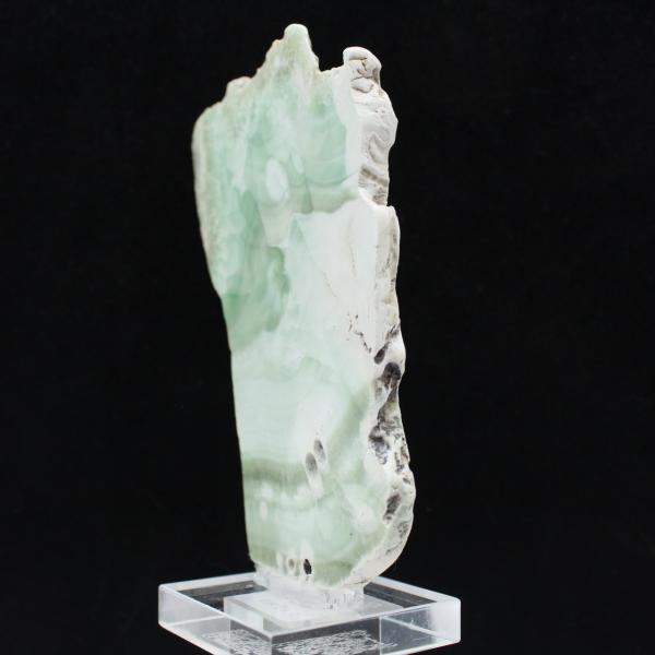 Fetta naturale di Aragonite verde per decorazione