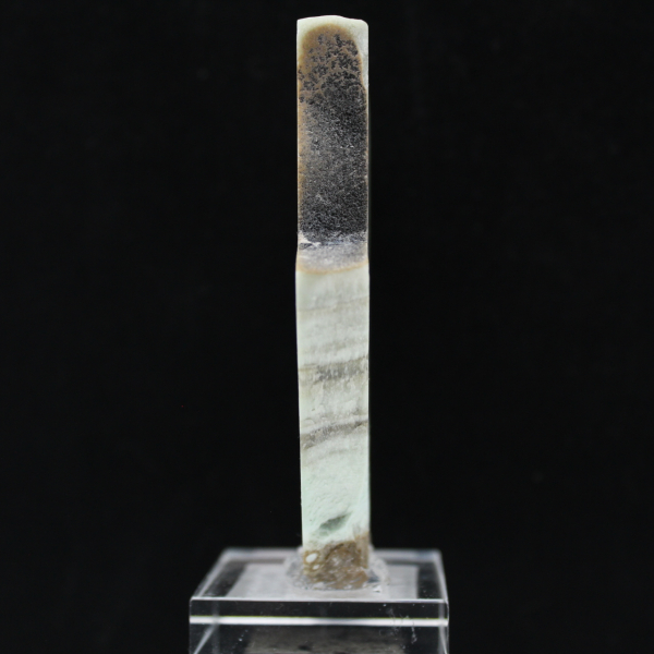 Fetta di Aragonite verde per collezione di minerali