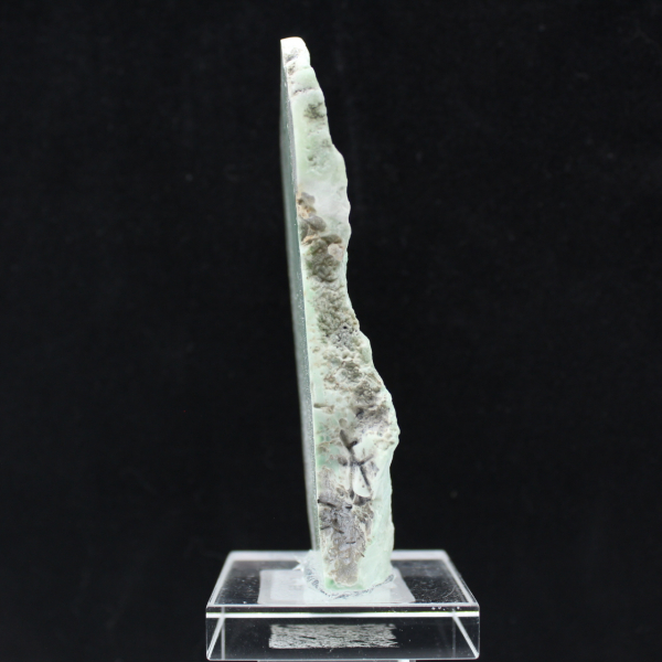 Fetta di pietra di Aragonite verde naturale
