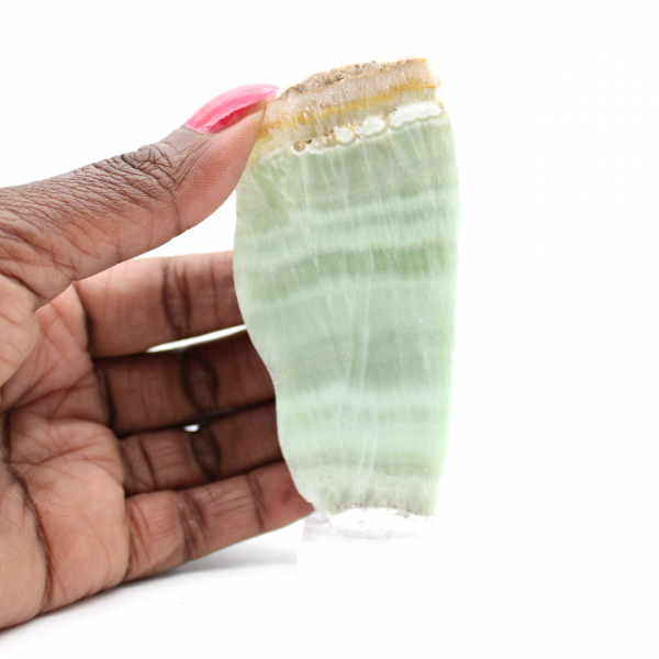 Pietra di Aragonite verde ideale per collezione