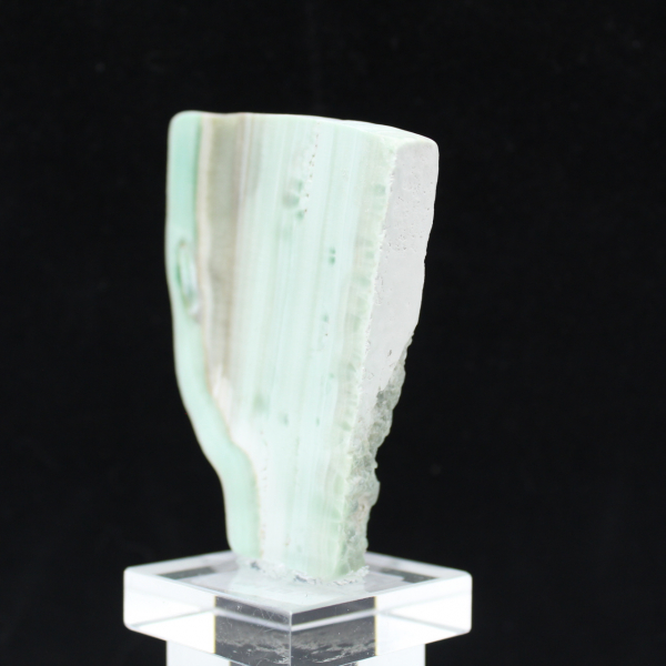 Fetta di pietra di Aragonite verde naturale