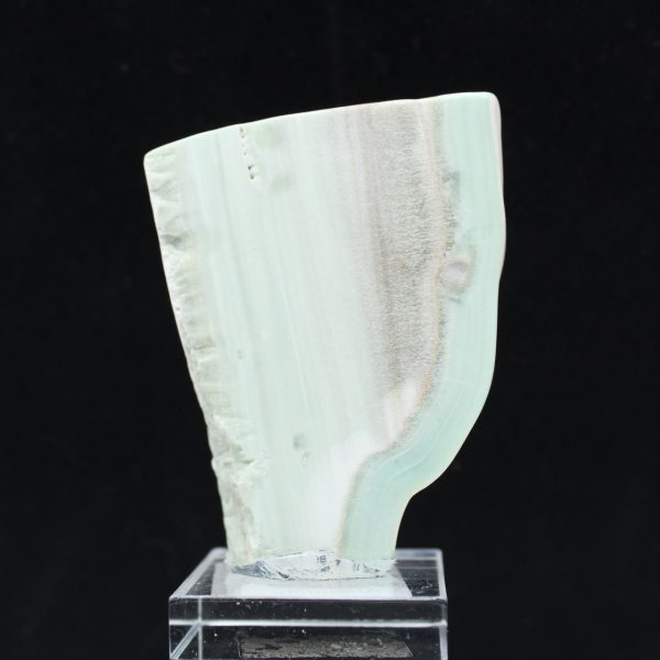 Fetta di pietra di Aragonite verde naturale