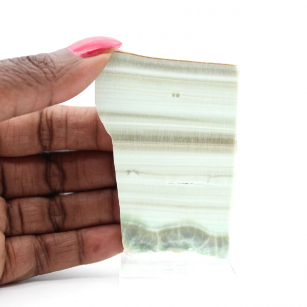 Pietra di Aragonite verde ideale per collezione