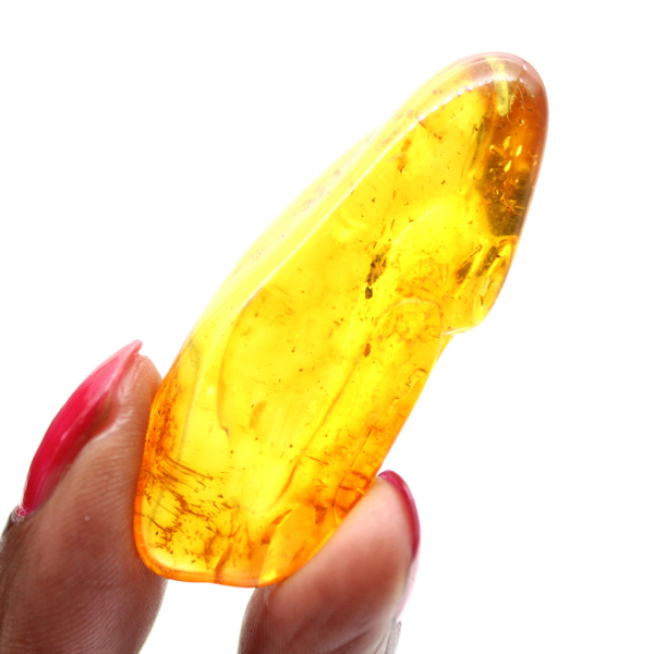 Pietra d'ambra gialla dalla Lituania - Ciottolo per l'estetica