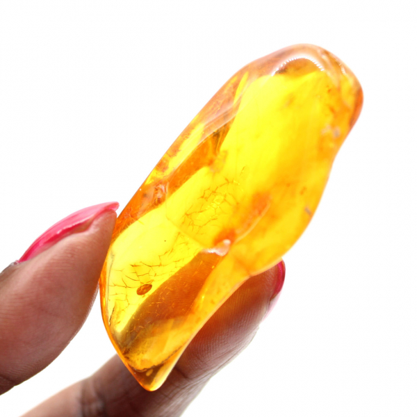 Oggetto in ambra gialla Lituania – Ciottolo naturale e autentico
