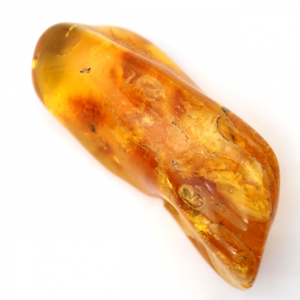 Ciottolo di pietra naturale Ambra gialla per esemplare unico