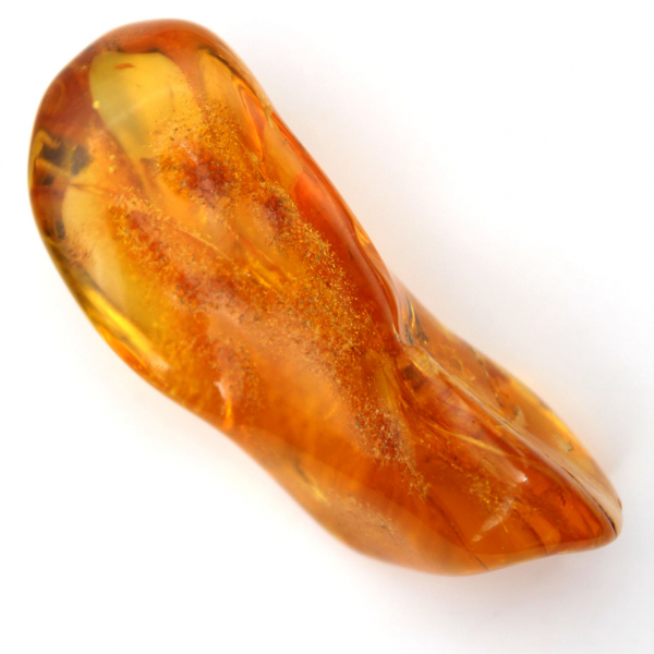 Ciottolo di pietra naturale Ambra gialla per esemplare unico