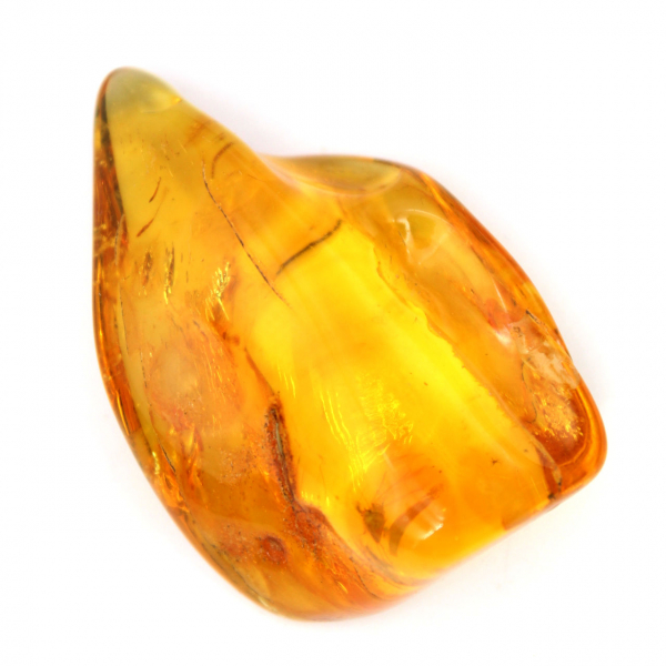 Piccolo ciottolo di ambra gialla – Resina fossile da collezione