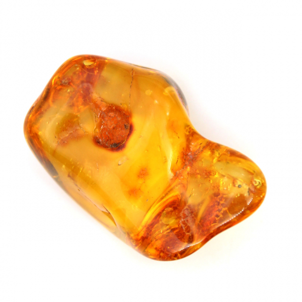 Piccolo ciottolo di ambra gialla - Fossile da collezione