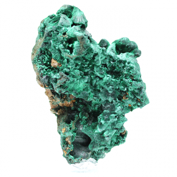 Pezzo grezzo di malachite fibrosa Pezzo grezzo di malachite fibrosa