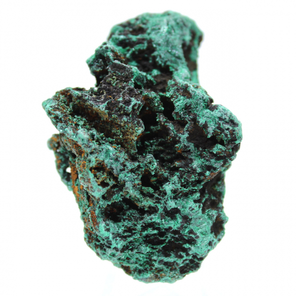 Blocco grezzo di malachite fibrosa Blocco grezzo di malachite fibrosa