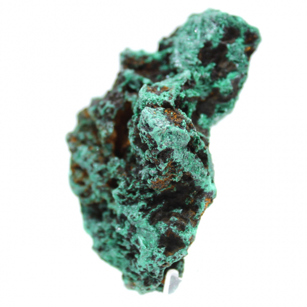 Blocco grezzo di malachite fibrosa Blocco grezzo di malachite fibrosa