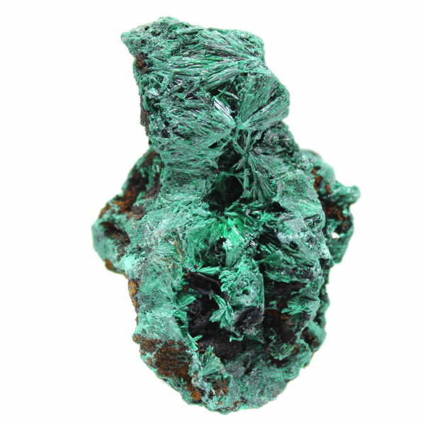 Blocco grezzo di malachite fibrosa Blocco grezzo di malachite fibrosa