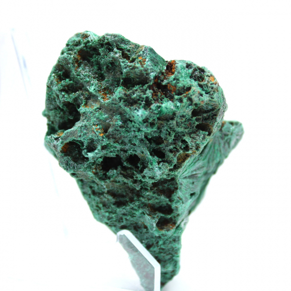 Pezzo di malachite fibrosa grezza Pezzo di malachite fibrosa grezza