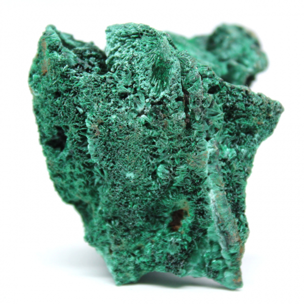 Cristallo di malachite fibrosa grezza Cristallo di malachite fibrosa grezza