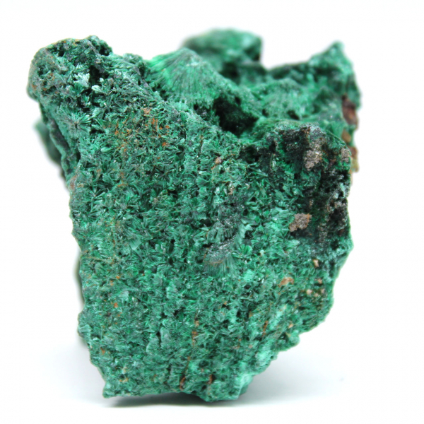 Cristallo di malachite fibrosa grezza Cristallo di malachite fibrosa grezza