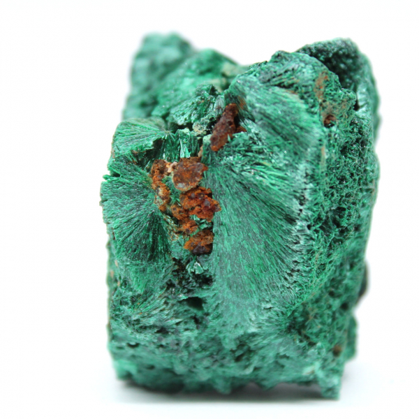 Cristallo di malachite fibrosa grezza Cristallo di malachite fibrosa grezza