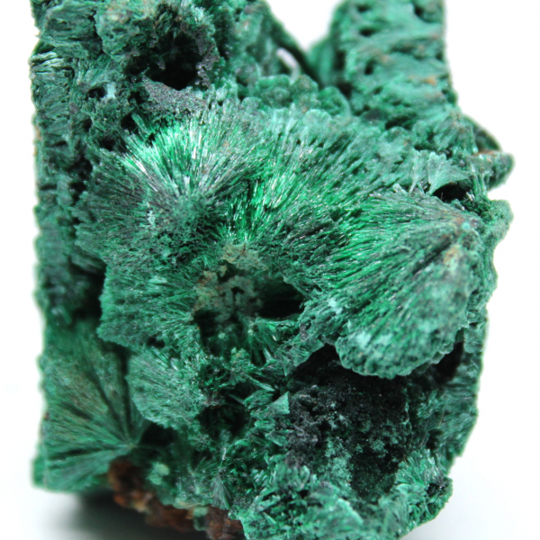 Cristallo di malachite fibrosa grezza Cristallo di malachite fibrosa grezza