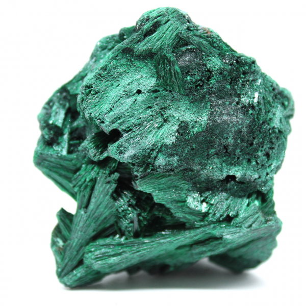 Malachite fibrosa naturale Malachite fibrosa naturale