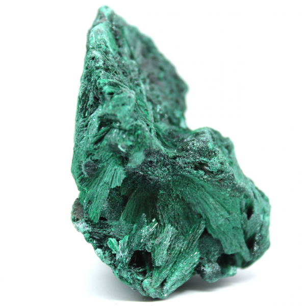 Malachite fibrosa naturale Malachite fibrosa naturale