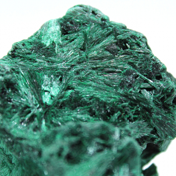 Malachite fibrosa naturale Malachite fibrosa naturale