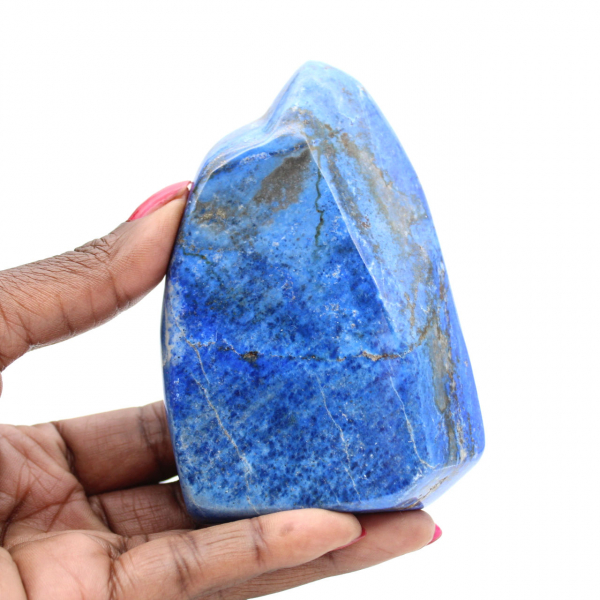 Ornamento in lapislazzuli dall'Afghanistan, pietre preziose lucidate