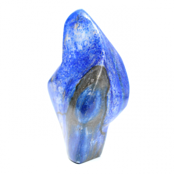 Ornamento in lapislazzuli lucidato in tonalità intense