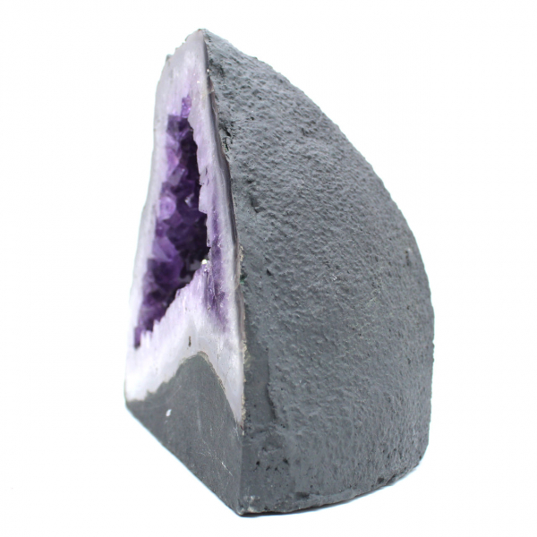  Geode di ametista brasiliana con cristalli viola per collezionisti