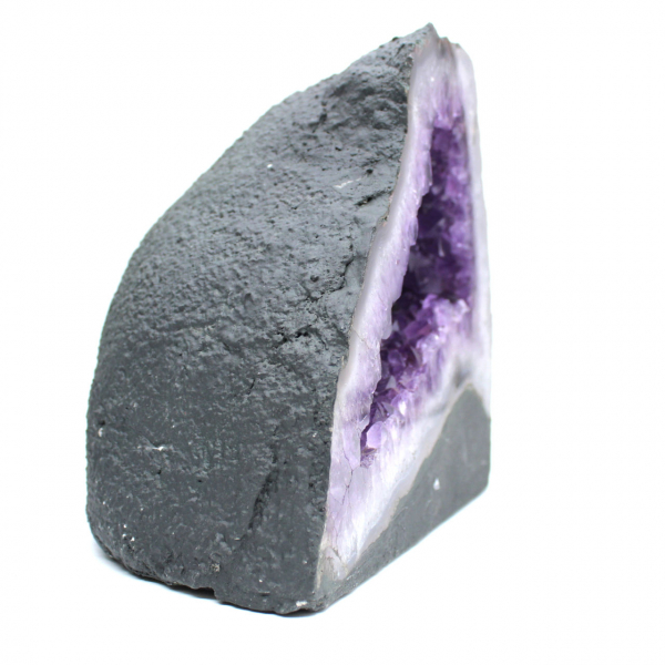  Geode di ametista brasiliana con cristalli viola per collezionisti