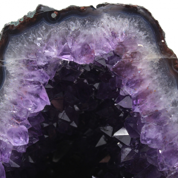  Geode di ametista brasiliana con cristalli viola per collezionisti