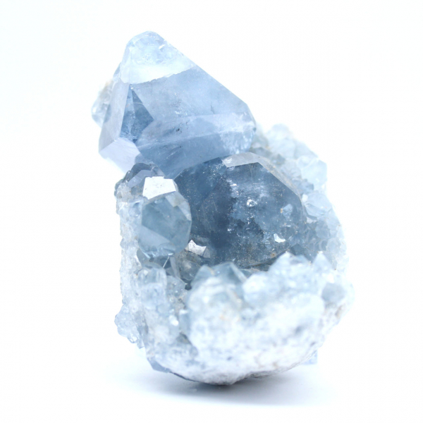Pezzo di minerale di celestite blu dal Madagascar