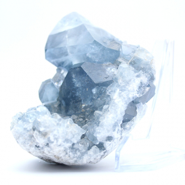 Pezzo di minerale di celestite blu dal Madagascar