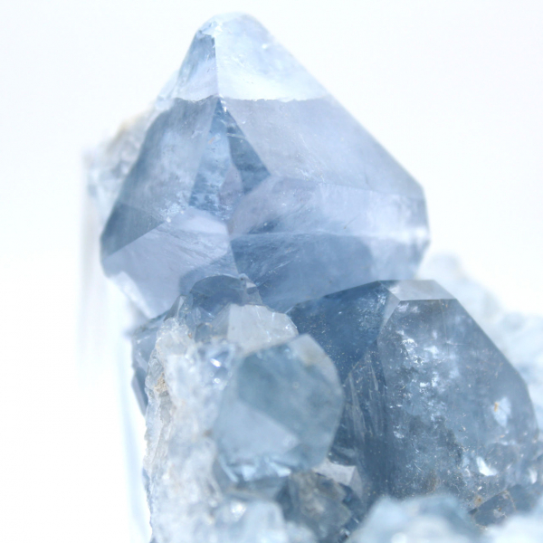 Pezzo di minerale di celestite blu dal Madagascar