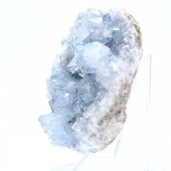 Formazione di cristalli di celestina blu Madagascar