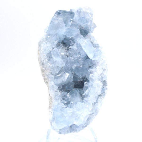 Esemplare naturale di celestina blu del Madagascar