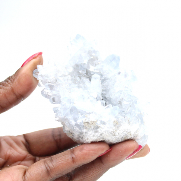 Geode di celestina blu Madagascar qualità eccezionale