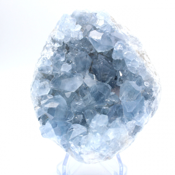 Celestite blu dalla geode naturale del Madagascar