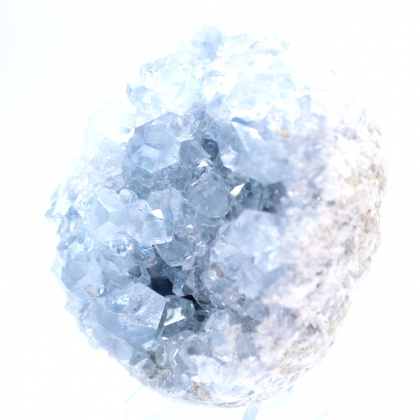 Geode di celestina blu Madagascar pezzo unico