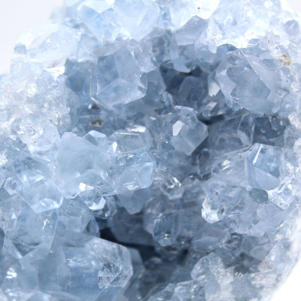 Geode di celestina blu Madagascar pezzo unico