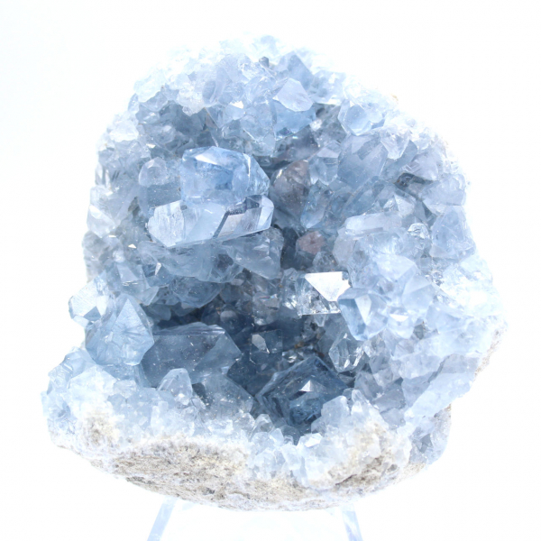Geode di celestina blu del Madagascar di qualità premium
